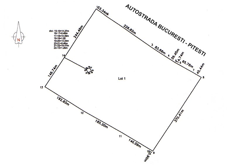 Bolintin Vale, Autostrada Bucuresti-Pitesti,