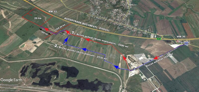 Bolintin Vale, Autostrada Bucuresti-Pitesti,